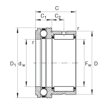 Bearing NKX45 images