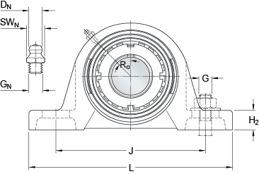 Bearing SYJ 25 KF images