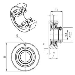 Bearing ESC208 images