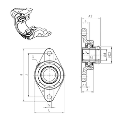 Bearing EXFLE209 images