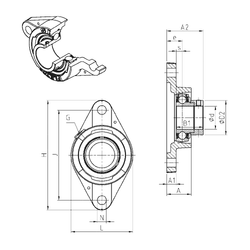 Bearing ESFLE209 images