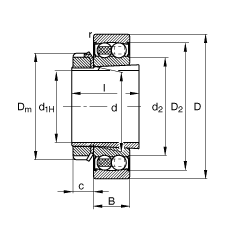 Bearing 2213-K-2RS-TVH-C3 + H313 images