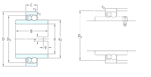 Bearing 11208TN9 images