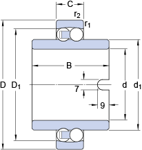 Bearing 11204 ETN9 images